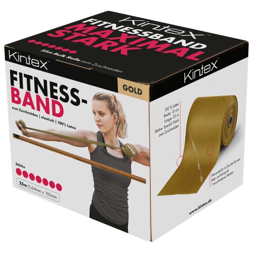 Kintex Fitnessband Rolle Gold